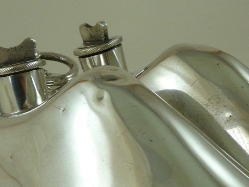 SILVER PLATE SHOE HEATERS WARMERS SMITHS PATENT VERNU - ADDITIONAL PHOTO 6