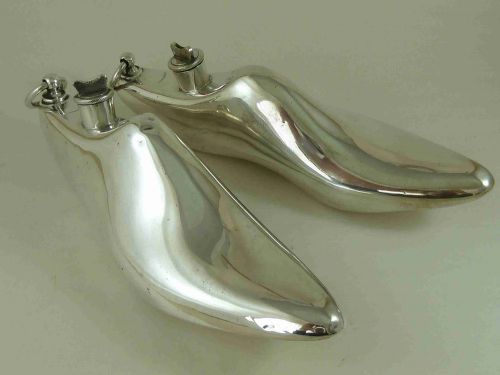 silver plate shoe heaters warmers smiths patent vernu - CATEGORY: ANTIQUE SILVER - DATED 1910