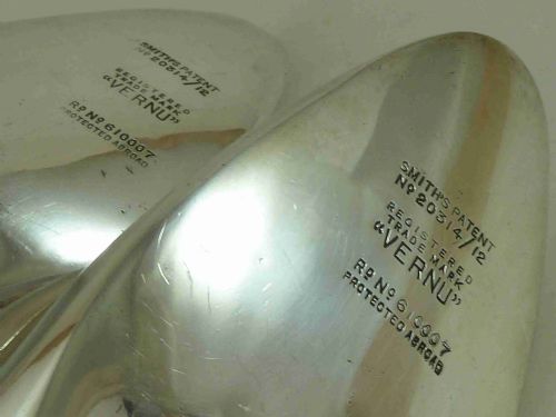 SILVER PLATE SHOE HEATERS WARMERS SMITHS PATENT VERNU - ADDITIONAL PHOTO 5