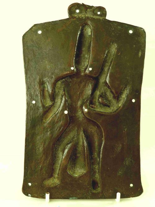 CAST BRONZE INDIAN HINDU SHIVA VIRABHADRA PLAQUE - ADDITIONAL PHOTO 4