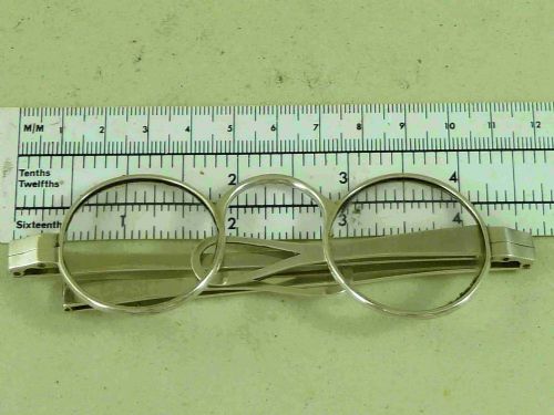 SHAGREEN CASE SILVER FRAME ROUND LENS READING SPECTACLES GLASSES - ADDITIONAL PHOTO 3