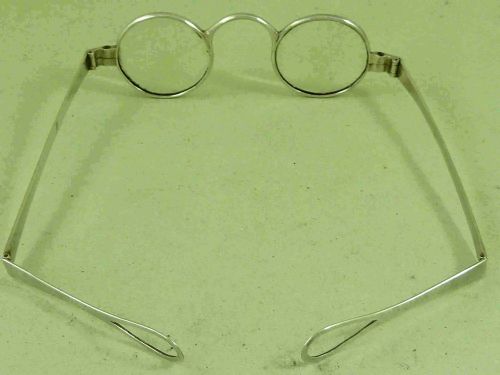 SHAGREEN CASE SILVER FRAME ROUND LENS READING SPECTACLES GLASSES - ADDITIONAL PHOTO 4