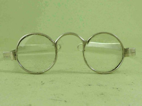 SHAGREEN CASE SILVER FRAME ROUND LENS READING SPECTACLES GLASSES - ADDITIONAL PHOTO 6