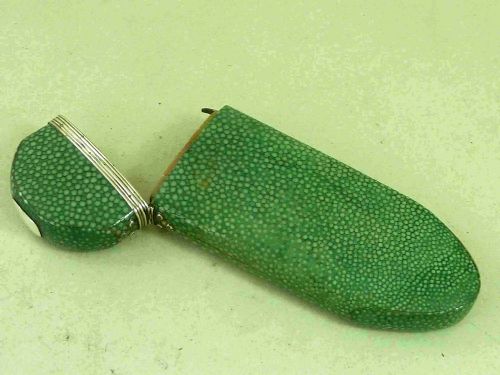 SHAGREEN CASE SILVER FRAME ROUND LENS READING SPECTACLES GLASSES - ADDITIONAL PHOTO 8