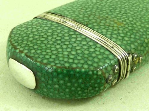 SHAGREEN CASE SILVER FRAME ROUND LENS READING SPECTACLES GLASSES - ADDITIONAL PHOTO 9