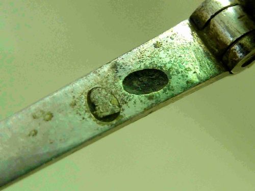 1809 HALLMARKED SILVER FRAME ROUND LENS SUNGLASSES GREEN TINTED SPECTACLES LEATHER CASE - ADDITIONAL PHOTO 6