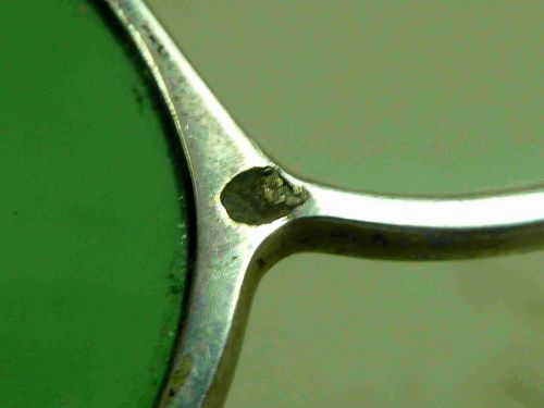 1809 HALLMARKED SILVER FRAME ROUND LENS SUNGLASSES GREEN TINTED SPECTACLES LEATHER CASE - ADDITIONAL PHOTO 7
