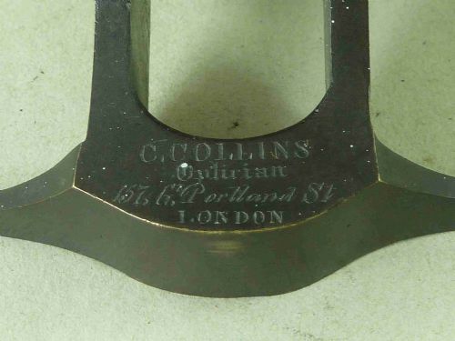 CHARLES COLLINS LONDON BRASS MICROSCOPE BOXED - ADDITIONAL PHOTO 9