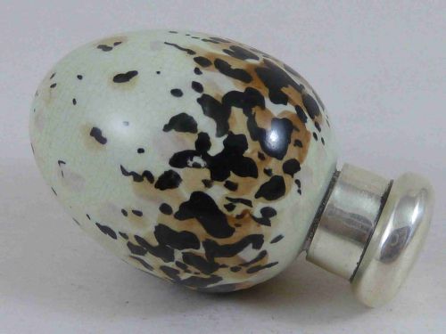 1886 SAMPSON MORDAN NOVELTY BIRDS EGG PERFUME SCENT BOTTLE MACINTYRE ANTIQUE - ADDITIONAL PHOTO 2