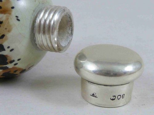 1886 SAMPSON MORDAN NOVELTY BIRDS EGG PERFUME SCENT BOTTLE MACINTYRE ANTIQUE - ADDITIONAL PHOTO 4