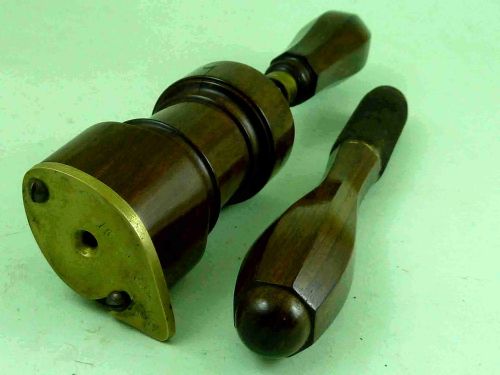 ROSEWOOD BRASS GUN LOADING TOOL 16 BORE CARTRIDGE HUNTING SHOOTING ACCESSORY - ADDITIONAL PHOTO 4
