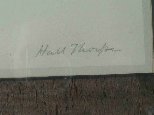 ORIGINAL HALL THORPE SIGNED 'THE CHINESE VASE' WOODCUT PRINT 1926 - ADDITIONAL PHOTO 6