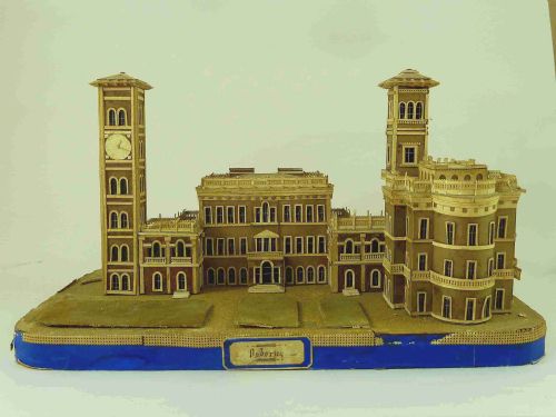 osbourne house card model souvenir iow victorian - CATEGORY: ANTIQUE MISCELLANEOUS - DATED VICTORIAN