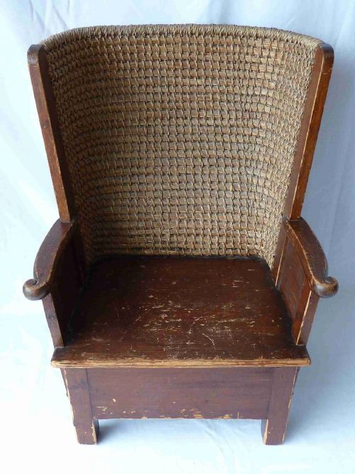 SCOTTISH ORKNEY CHILDS CHAIR PINE SMALL ARTS CRAFTS - ADDITIONAL PHOTO 4