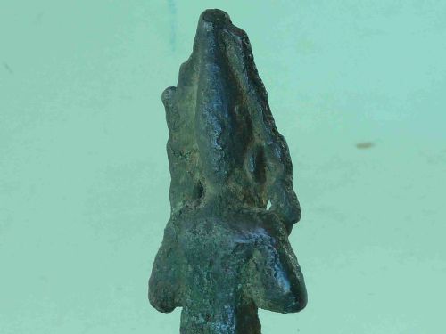 OSIRIS ANCIENT EGYPTIAN BRONZE FIGURE 500 BC STATUE ORIGINAL MOUNTED ANTIQUITY - ADDITIONAL PHOTO 8