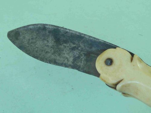 INDIAN MANUSCRIPT CHETTIAR PALM LEAF BOOKKEEPERS KNIFE ANTLER SCRIBES CHIT TALLY ANTIQUE - ADDITIONAL PHOTO 7