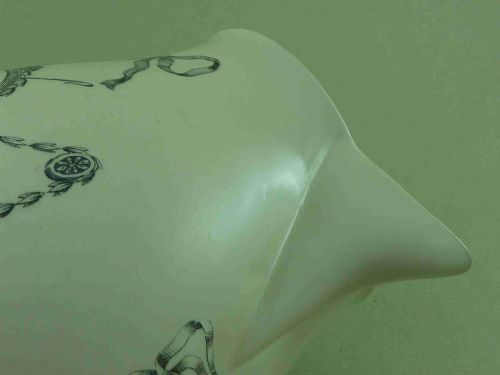 LARGE PRINTED CREAMWARE POTTERY JUG PITCHER ANTIQUE SHAKESPEARE GARRICK - ADDITIONAL PHOTO 4