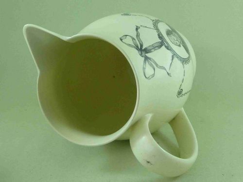 LARGE PRINTED CREAMWARE POTTERY JUG PITCHER ANTIQUE SHAKESPEARE GARRICK - ADDITIONAL PHOTO 8