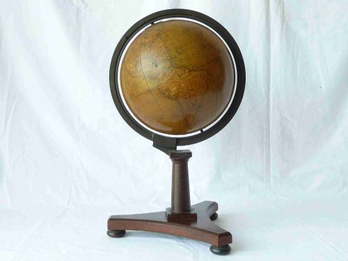 newtons new improved terrestrial library table desk globe antique - CATEGORY: ANTIQUE MISCELLANEOUS - DATED 19TH CENTURY