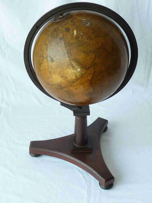 NEWTONS NEW IMPROVED TERRESTRIAL LIBRARY TABLE DESK GLOBE ANTIQUE - ADDITIONAL PHOTO 2