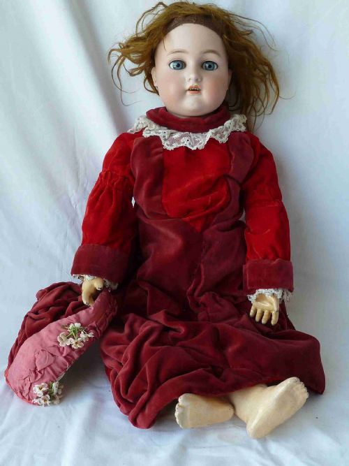 large kammer reinhardt simon halbig german bisque doll star 70 sleep eyes - CATEGORY: ANTIQUE CERAMICS - DATED 1910