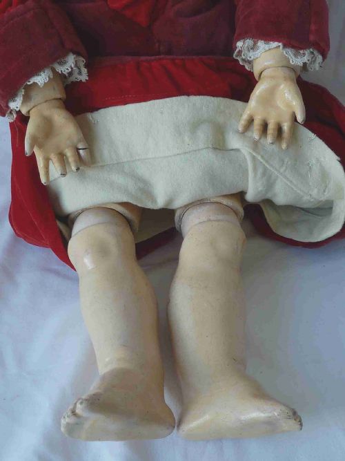 LARGE KAMMER REINHARDT SIMON HALBIG GERMAN BISQUE DOLL STAR 70 SLEEP EYES - ADDITIONAL PHOTO 3