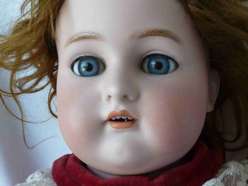 LARGE KAMMER REINHARDT SIMON HALBIG GERMAN BISQUE DOLL STAR 70 SLEEP EYES - ADDITIONAL PHOTO 6