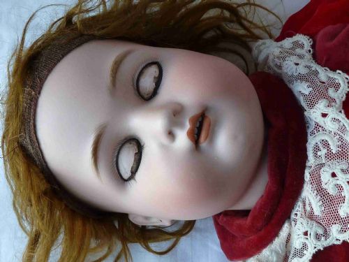 LARGE KAMMER REINHARDT SIMON HALBIG GERMAN BISQUE DOLL STAR 70 SLEEP EYES - ADDITIONAL PHOTO 7