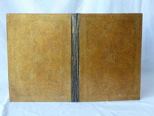 KASHMIRI DESK SET BLOTTER LETTER RACK PAPER KNIFE LACQUER INDIA - ADDITIONAL PHOTO 3