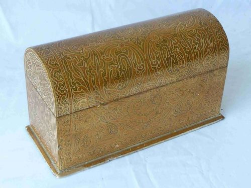 KASHMIRI DESK SET BLOTTER LETTER RACK PAPER KNIFE LACQUER INDIA - ADDITIONAL PHOTO 6