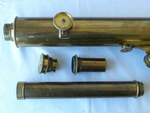 LIBRARY TELESCOPE R ADIE LIVERPOOL TRIPOD BRASS BOXED TABLE TOP - ADDITIONAL PHOTO 4