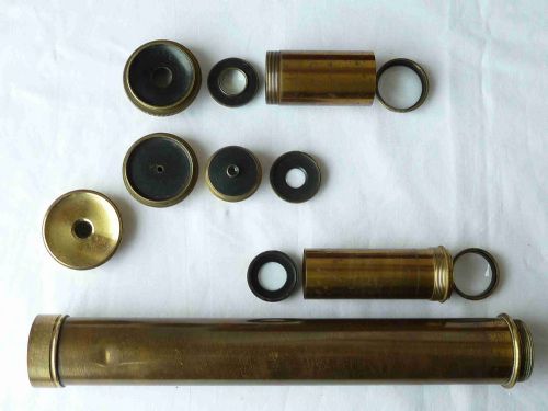 LIBRARY TELESCOPE R ADIE LIVERPOOL TRIPOD BRASS BOXED TABLE TOP - ADDITIONAL PHOTO 5