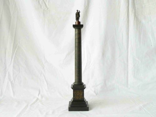 ITALIAN ROME 19TH CENTURY COLUMN OF MARCUS AURELIUS GRAND TOUR SOUVENIR - ADDITIONAL PHOTO 1