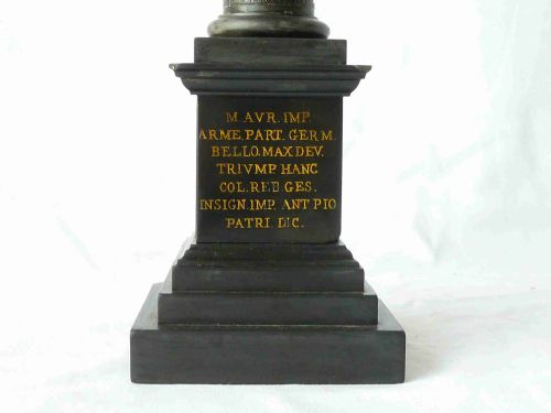 ITALIAN ROME 19TH CENTURY COLUMN OF MARCUS AURELIUS GRAND TOUR SOUVENIR - ADDITIONAL PHOTO 3