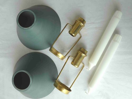 ENGLISH VICTORIAN BRASS CANDELABRA STUDENT TABLE LAMP CANDLESTICK BOUILLOTTE ANTIQUE - ADDITIONAL PHOTO 5