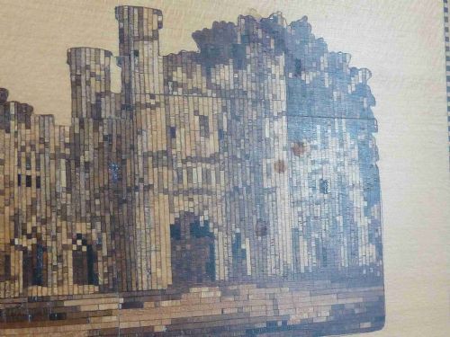 ERIDGE CASTLE TUNBRIDGE WARE WOOD MOSAIC PICTURE FRAME VICTORIAN ANTIQUE - ADDITIONAL PHOTO 5
