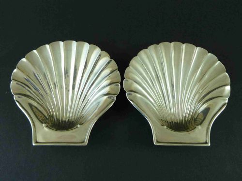 GEORGIAN BUTTER SHELLS 1796 ENGLISH STERLING SILVER SCALLOP DISHES - ADDITIONAL PHOTO 4