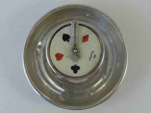 1907 SILVER TRUMP MARKER BRIDGE SUNDIAL ENGLISH STERLING HALLMARKED - ADDITIONAL PHOTO 5