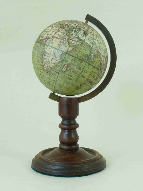 gphilip son miniature terrestrial pocketdesk globe - CATEGORY: ANTIQUE MISCELLANEOUS - DATED VICTORIAN