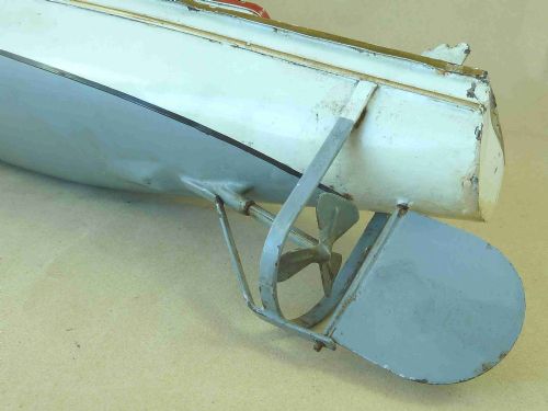 BING LIVE STEAM RACING POWER BOAT CRUISER GERMAN GBN TINPLATE TOY - ADDITIONAL PHOTO 4