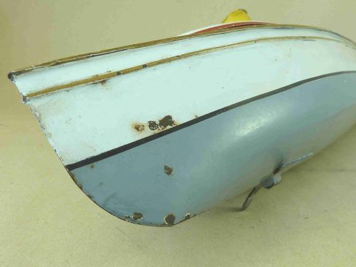 BING LIVE STEAM RACING POWER BOAT CRUISER GERMAN GBN TINPLATE TOY - ADDITIONAL PHOTO 5