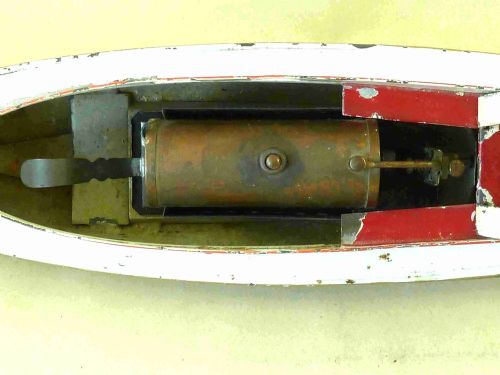 BING LIVE STEAM RACING POWER BOAT CRUISER GERMAN GBN TINPLATE TOY - ADDITIONAL PHOTO 11