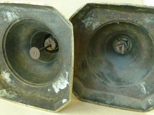 ORIGINAL VICTORIAN ACE OF DIAMONDS BRASS CANDLESTICKS 14 JAMES CLEWS - ADDITIONAL PHOTO 6