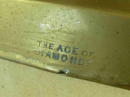 ORIGINAL VICTORIAN ACE OF DIAMONDS BRASS CANDLESTICKS 14 JAMES CLEWS - ADDITIONAL PHOTO 4