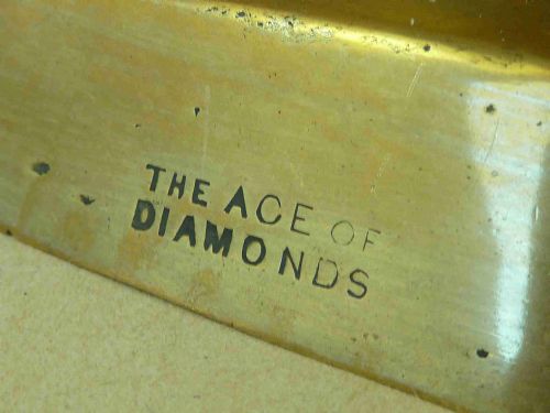 ORIGINAL VICTORIAN ACE OF DIAMONDS BRASS CANDLESTICKS 14 JAMES CLEWS - ADDITIONAL PHOTO 5