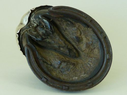 VICTORIAN DUBLIN SILVER HORSE HOOF BOX 1897 DEEPDENE IRISH PEERAGE TAXIDERMY - ADDITIONAL PHOTO 8