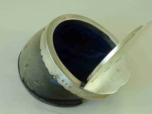 VICTORIAN DUBLIN SILVER HORSE HOOF BOX 1897 DEEPDENE IRISH PEERAGE TAXIDERMY - ADDITIONAL PHOTO 6