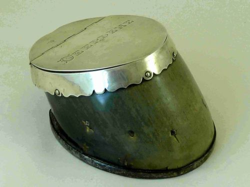 VICTORIAN DUBLIN SILVER HORSE HOOF BOX 1897 DEEPDENE IRISH PEERAGE TAXIDERMY - ADDITIONAL PHOTO 9