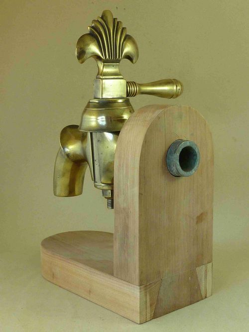 GIANT BRASS WATER TAP FAUCET BRONZE FLEUR DE LYS - ADDITIONAL PHOTO 6