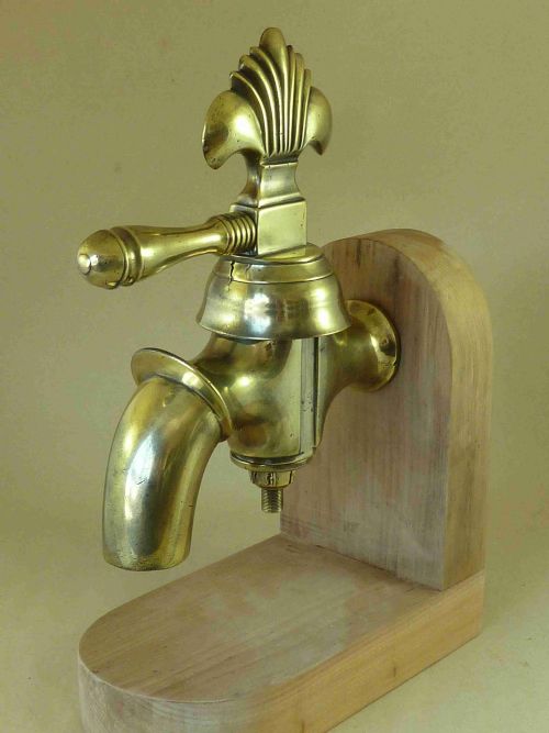 GIANT BRASS WATER TAP FAUCET BRONZE FLEUR DE LYS - ADDITIONAL PHOTO 7